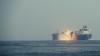 Ship Ablaze After Being Struck Off The Coast Of Yemen In Gulf Of Aden, Says British military
