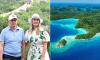 Anthony Albanese's secret holiday destination is revealed: Prime Minister jets back into Australia after seven-day break in Palau with his fiancée Jodie Haydon