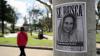 A 'Wanted' poster depicting Presidential Chief-of-Staff Karina Milei that reads, "Wanted for stealing 3% from the disabled" is seen plastered on a post of the main square of the rural town of San Andrés de Giles in Buenos Aires Province, Argentina on…