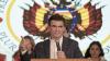 Bolivia’s president-elect Rodrigo Paz speaks during an election night rally following the presidential run-off election in La Paz, Bolivia on October 19, 2025.