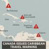 Canada Warns Travelers To Exercise Caution If Travelling To Several Caribbean Nations Due To Crime 