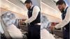 Saudia Airlines attendant feeds elderly passenger during flight. Video goes viral