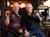Cheers! Former Royal Marine and Ross Kemp toast Poppy Appeal