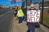Activists celebrate Avelo Airlines’ departure from Bradley Airport