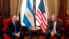 US Ambassador to Argentina Peter Lamelas meets with Foreign Minister Pablo Quirno in Buenos Aires.