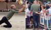 Wild about Wills! Prince is mobbed by VERY handsy Brazilian royal fans after setting pulses racing with his physique during beach volleyball