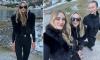 Rosie Huntington-Whiteley bundles up in a glamorous black fur gilet as she shares wholesome snaps from her Austria vacation with pals