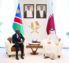 HH the Amir receives written message from president of Namibia