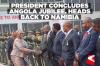 President concludes Angola jubilee, heads back to Namibia