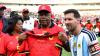 Lionel Messi poses next to Angola's President João Lourenco before the friendly match between Angola and Argentina in Luanda on November 14, 2025.
