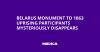 Belarus monument to 1863 uprising participants mysteriously disappears