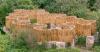 atelier faber stacks reeds over luxembourg sandstone to revive soil porosity on old well site