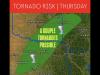 Tornado Risk Issued for Central Texas to Northwest Arkansas as Thursday Storms Develop