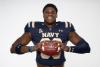 Navy DE Julien Moutome, an immigrant from Cameroon, has massive potential