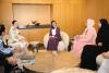 Sheikha Moza discusses education cooperation with dignitaries