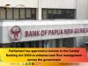Parliament approves amendments to the Central Banking Act 2000
