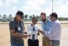 On Tuesday morning, the Minister of Housing, Infrastructure and Telecommunications, Mr. René Herdé, conducted a tour around Aruba to visit various plots of land that are suitable for several innovative housing projects