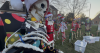 Family turns Halloween skeletons into Christmas fundraiser for local food pantry