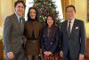 Justin Trudeau takes 'partner' Katy Perry to lunch with former Japanese prime minister and wife