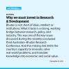 Why we must invest in Research & Development