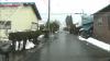 Rain and snow falling in areas of Japan hit by powerful earthquake