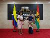 Photos: Vice President welcomes Colombia’s Vice President to Ghana for bilateral talks
