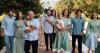 Jordan's Queen Rania and family match in pastel shades for end-of-year portrait