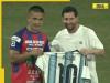 Football royalty meets India's icon: Lionel Messi gifts signed Argentina jersey to Sunil Chhetri at Wankhede - Watch
