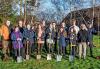 Dornoch pupils help plant cherry trees in the town gifted to the UK from Japan