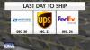 Holiday shipping deadlines you don't want to miss