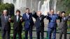 Panama's President José Raúl Mulino, Argentina's President Javier Milei, Paraguay's President Santiago Peña, Brazil's President Luiz Inácio Lula da Silva, Uruguay's President Yamandú Orsi and Bolivia's Foreign Minister Fernando Aramayo pose for a…