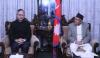 Chinese ambassador Chen Song pays farewell call on Speaker Ghimire