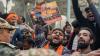 Hindutva protest at Bangladesh High Commission over lynching of Hindu man