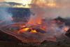 Hawaii’s Kilauea volcano has been erupting for a whole year with lava shooting 1,400ft into the sky
