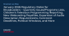 January 2026 Regulatory Dates for Broadcasters – Quarterly Issues/Programs Lists, Children’s Television Programming Reporting, New Webcasting Royalties, Expansion of Audio Description Requirements, Comment Deadlines, Political Windows, and More