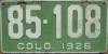 Time Machine: 100 years ago, Colorado unveils green and white license plate design