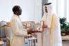 HH Deputy Amir accords Al Wajbah Decoration to Gambian ambassador