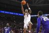 Meleek Thomas scores career-high 28 as Arkansas downs James Madison