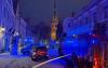 Rescue workers tackling fire at Tallinn Old Town restaurant on Tuesday