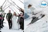 Adventurous Couple Gets Married on Snowy Mountaintop in France: See the Bride's Unforgettable Entrance on Skis (Exclusive) By Erin Clack