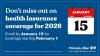 For Many, January 15 is the Last Chance to Get Health Insurance for 2026