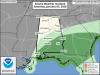 Level 1 severe weather risk for part of Alabama on Saturday