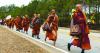 Monks persist in peace walk despite injuries as thousands follow them on social media