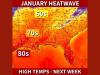 Unseasonable January Heatwave Brings 70s and 80s Across Alabama, Georgia, Mississippi, and Florida as Winter Pattern Breaks Down