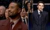 Michael B. Jordan's unimpressed face sends fans wild as Timothee Chalamet cries on stage over Kylie Jenner