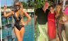 Lizzie Cundy, 57, poses in a sexy black swimsuit before partying with Gavin & Stacey star Ruth Jones and Claire Sweeney during trip to Barbados