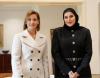 Al Misnad meets Cyprus First Lady, FM