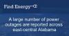 Late Friday, early Saturday storms leave 9,358 east-central Alabama electricity customers without power