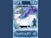Potential Snow and Ice Threat In Texas, Louisiana, Mississippi, Alabama, Georgia, and Tennessee as GFS 18Z Flags January 18 Winter Setup