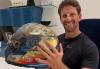 F1 – Romain Grosjean is reunited with the helmet from his 2020 Bahrain crash, where he nearly burned to death